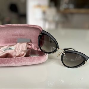 Authentic Miu Miu Prada Classic Women's Cat Eye Sunglasses.